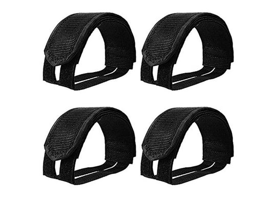 Black Velcro Pedal Straps Pair