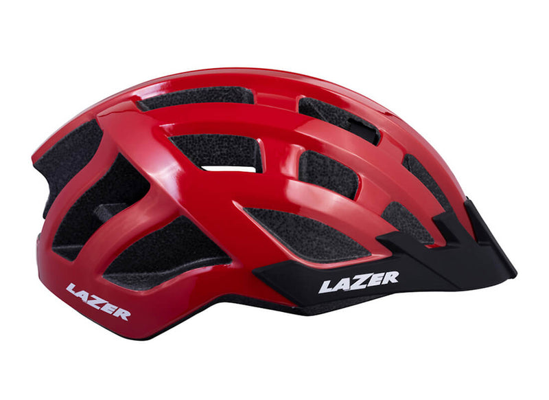 Load image into Gallery viewer, Lazer Adjustable Helmet Unisize in Red Side Angle
