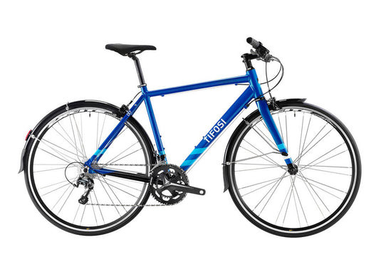 Tifosi CK7 Caliper Tiagra Flat Bar Road Bike in Blue