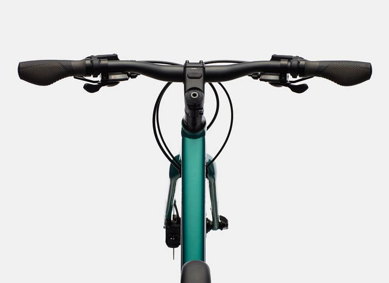 Load image into Gallery viewer, Cannondale Quick Disc 3 Remixte Altus Womens City Bike Handle Bar Details
