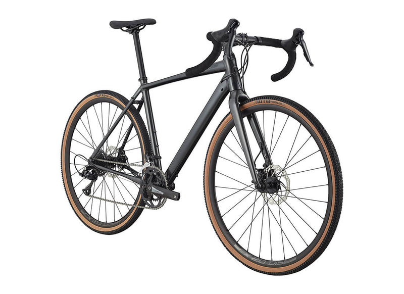 Load image into Gallery viewer, Cannondale Topstone 3 Sora Gravel Bike in Black Front Angle
