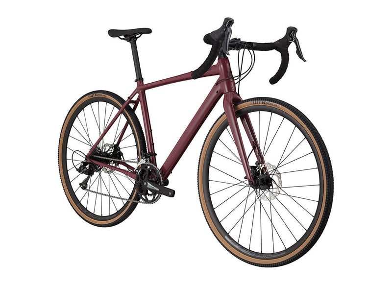 Load image into Gallery viewer, Cannondale Topstone 3 Sora Gravel Bike in Maroon Front Angle
