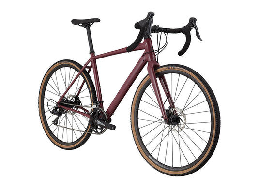 Cannondale Topstone 3 Sora Gravel Bike in Maroon Front Angle