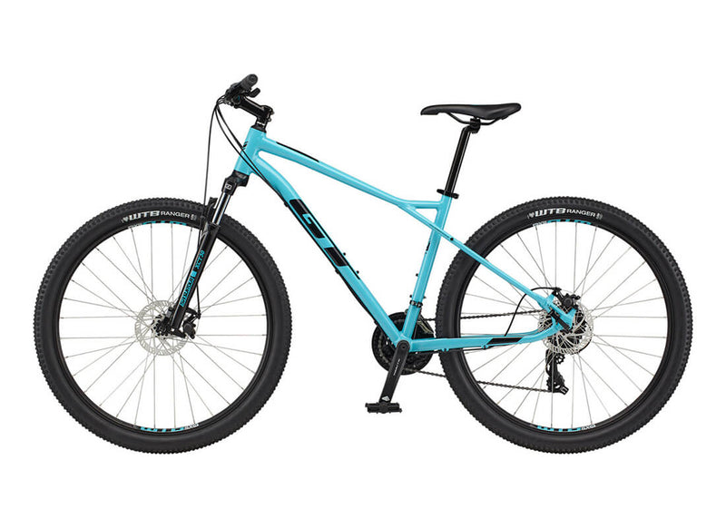 Load image into Gallery viewer, GT Aggressor 29 Comp Tourney Mountain Bike 2021 Side Angle

