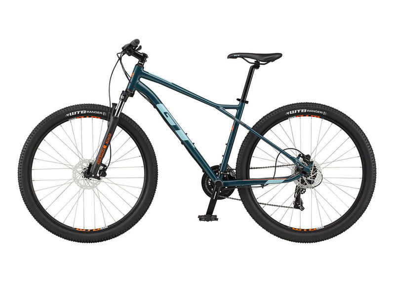Load image into Gallery viewer, GT Aggressor Expert 29 MicroShift Mountain Bike 2021 Back Angle
