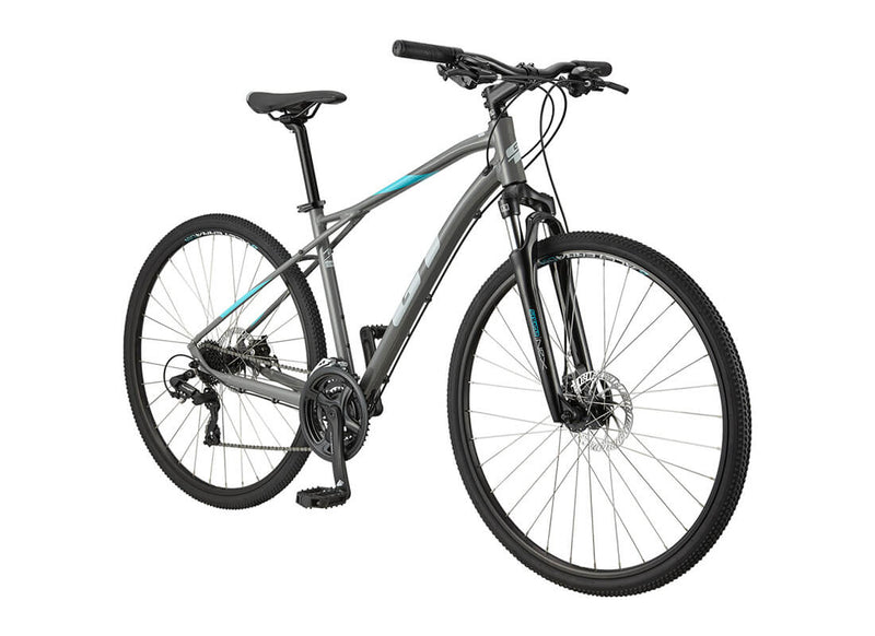 Load image into Gallery viewer, GT Transeo Comp City Bike 2021 in Grey
