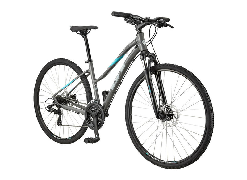 Load image into Gallery viewer, GT Transeo Comp Womens City Bike 2021 Grey

