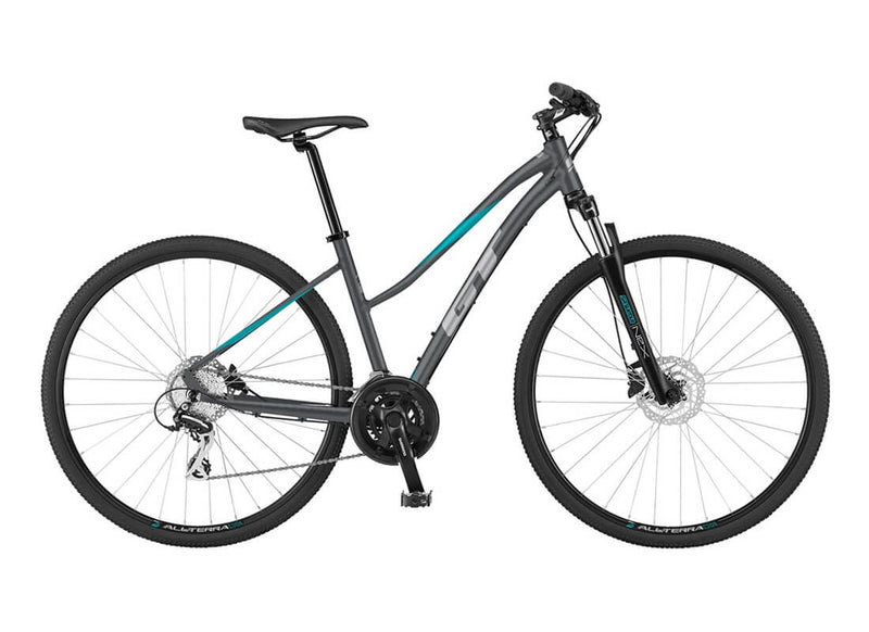 Load image into Gallery viewer, GT Transeo Comp Womens City Bike 2021 in Grey
