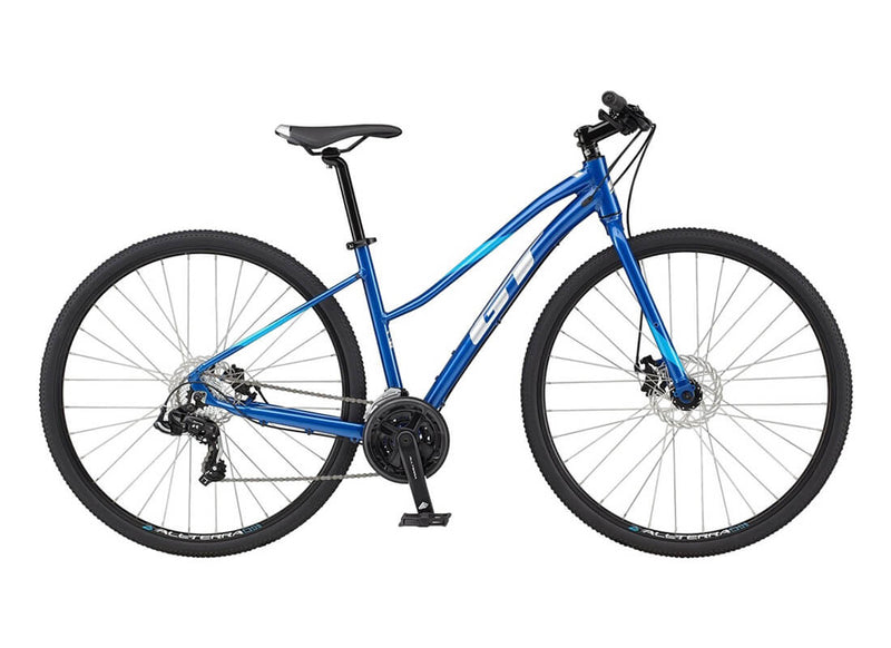 Load image into Gallery viewer, GT Transeo Sport Tourney Womens City Bike in Blue

