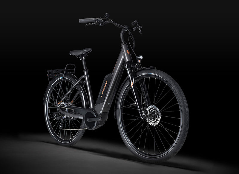 Load image into Gallery viewer, Lapierre e-Urban 3.4 Low Step Unisex Electric City Bike in Grey
