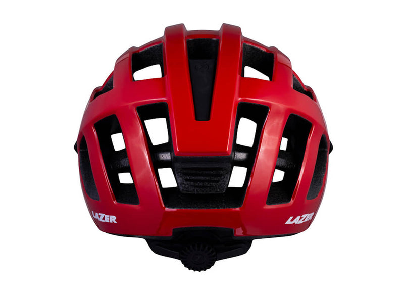 Load image into Gallery viewer, Lazer Adjustable Helmet Unisize in Red Front Angle
