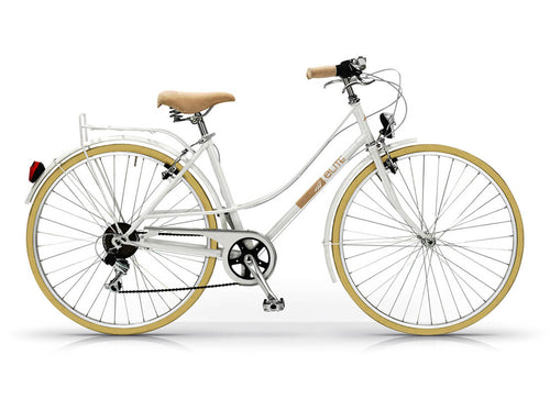 MBM Elite Classic Ladies Bike – Traditional Lugged Frame & Leather Kit in White