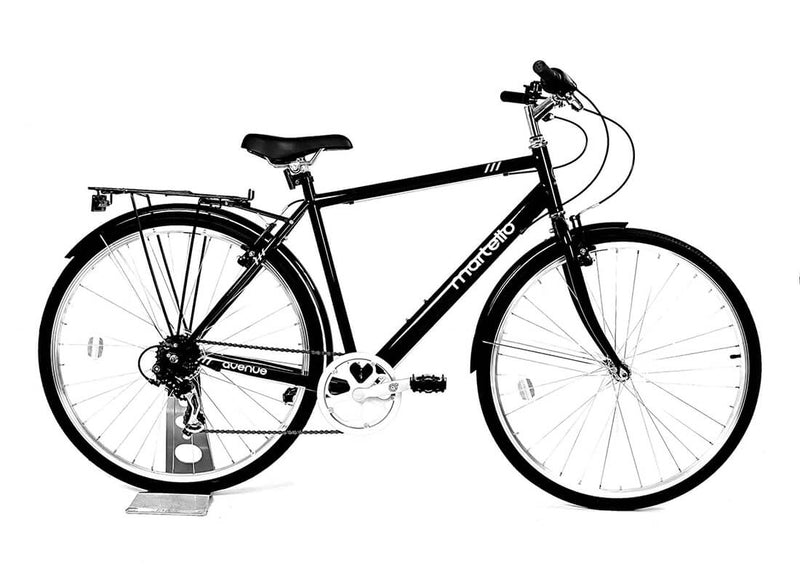 Load image into Gallery viewer, Martello Avenue Black - Crossbar Gents Hybrid Bike
