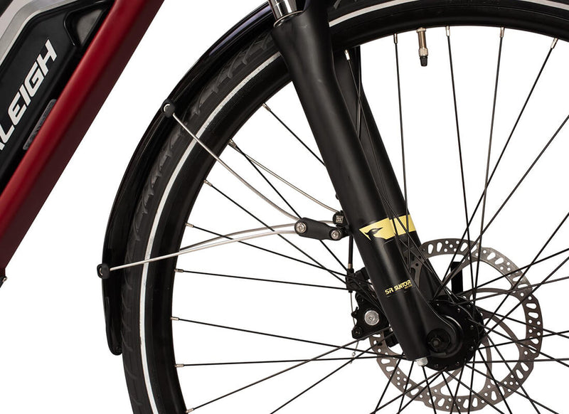 Load image into Gallery viewer, Raleigh Array Step-Thru Aluminium Hybrid Electric Bike Details
