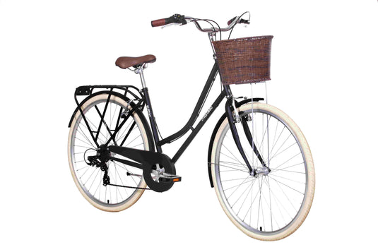ladies citybike Martello Sutton Ladies Traditional City Bike With Basket – Cycle Go