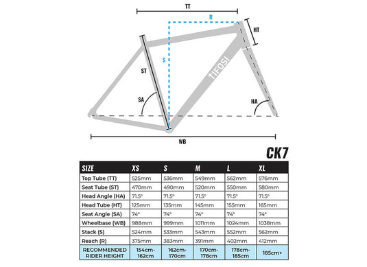 Tifosi CK7 Caliper Centaur 11x Bike Information
