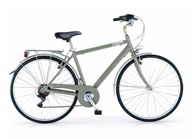 Load image into Gallery viewer, MBM Central Gents Lightweight Aluminium City Bike With Basket
